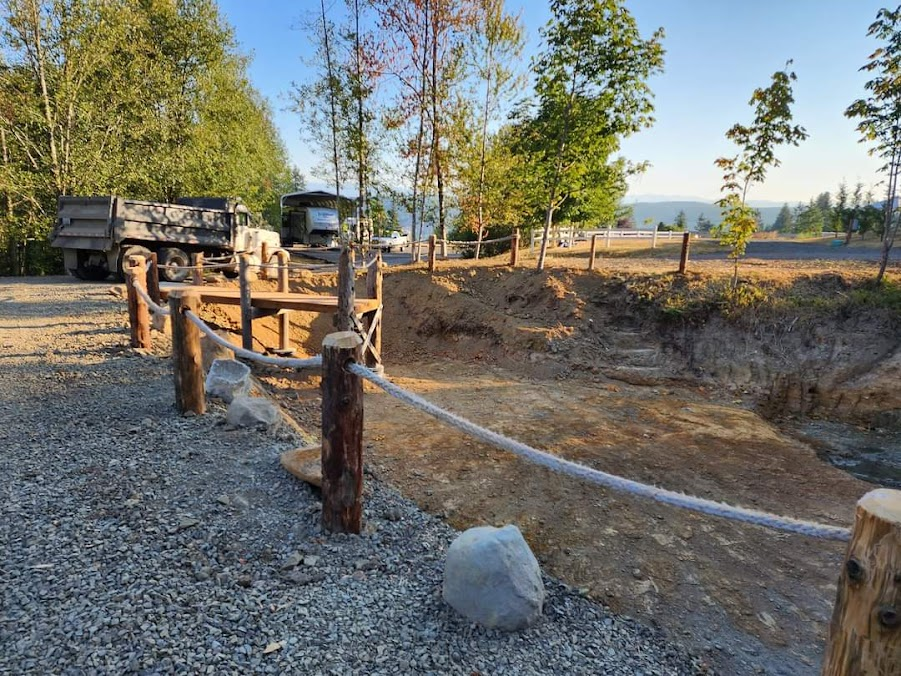 Completed gravel driveway and access road for a SW Washington property